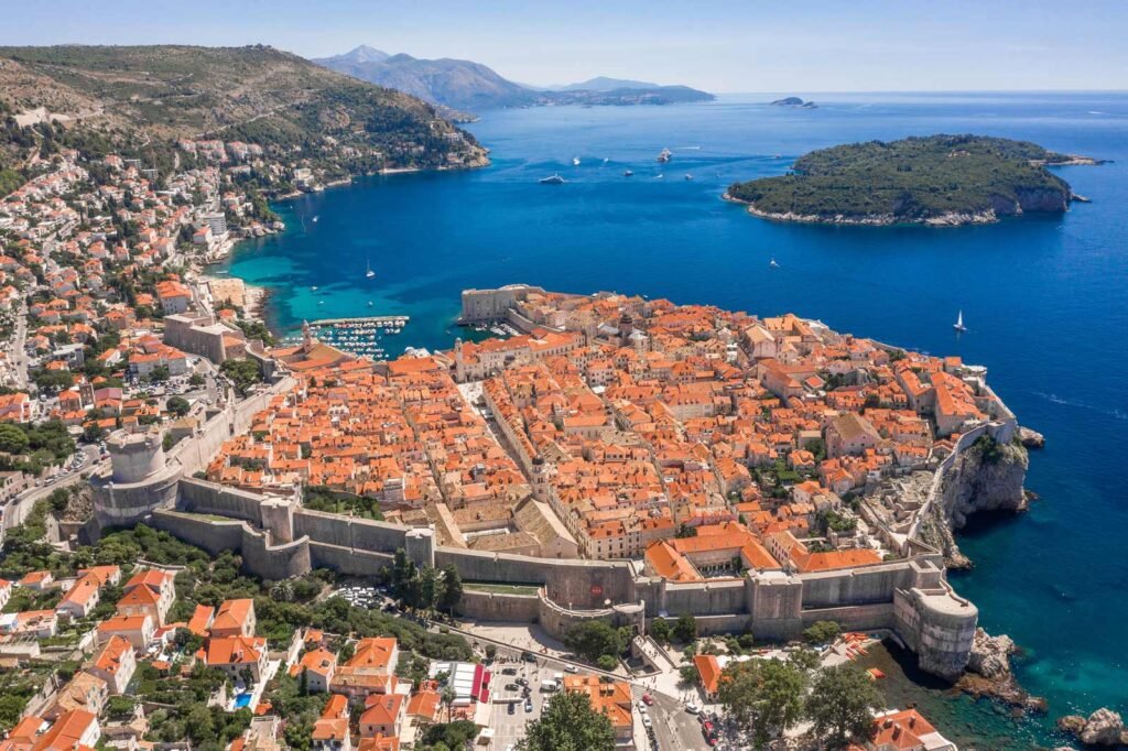 Dubrovnik, Croatia: The ‘Pearl of the Adriatic,’ Known for Its Medieval Walls, Historic Old Town, and Stunning Coastal Views