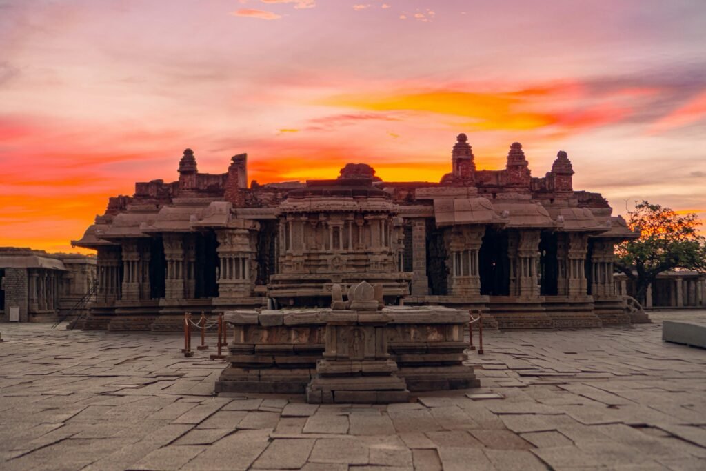 Discover Hampi – A UNESCO World Heritage Site, ancient Vijayanagara Empire capital, home to stunning ruins, majestic temples, and rich cultural heritage in Karnataka.